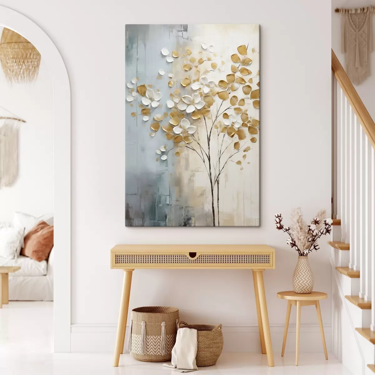 Tablouri Arbore abstract, pictură în stil imitație s50991