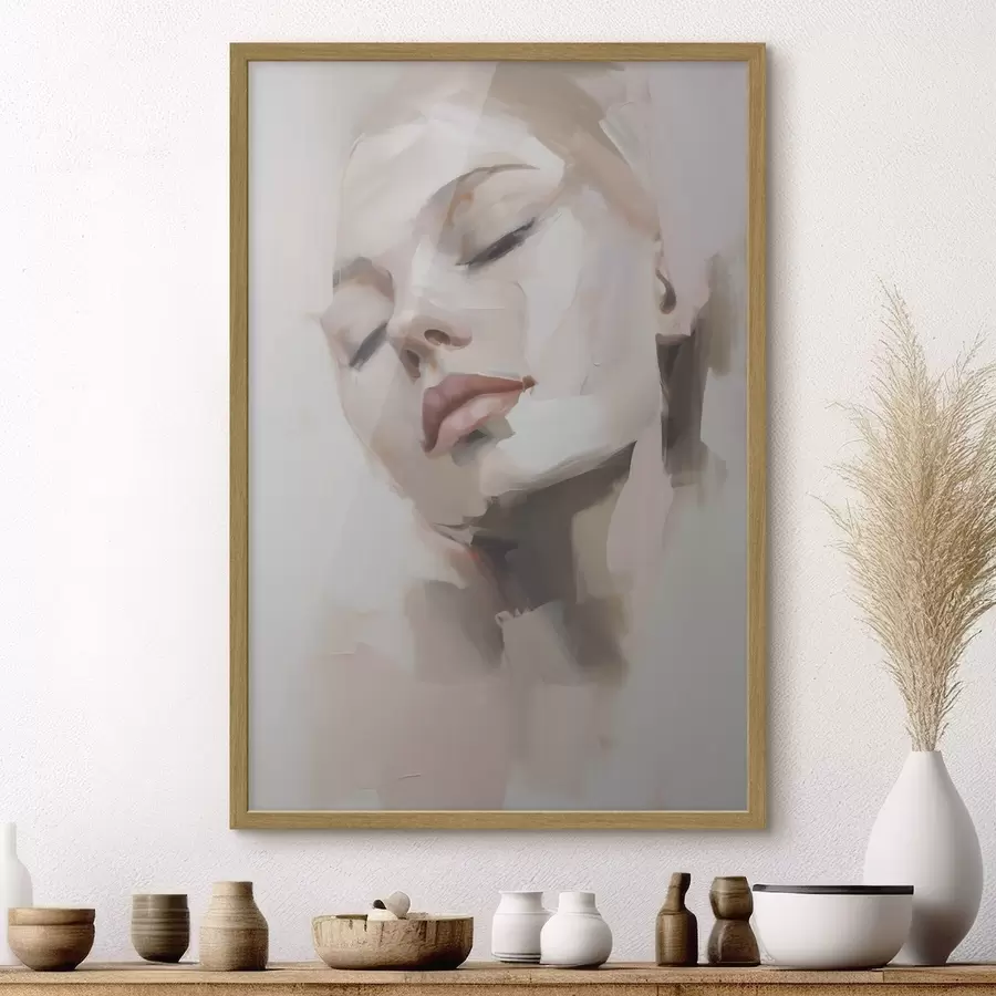 fototapet Portret abstract al unei tinere f50977