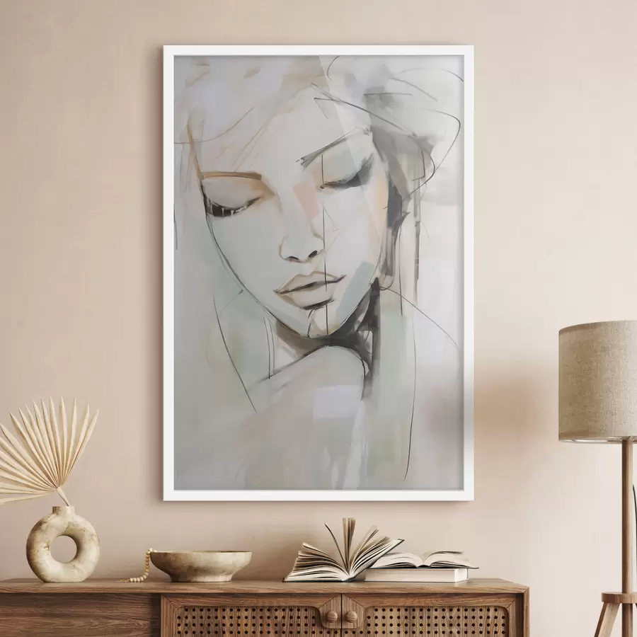 fototapet Portret, imitație după un tablou f50979