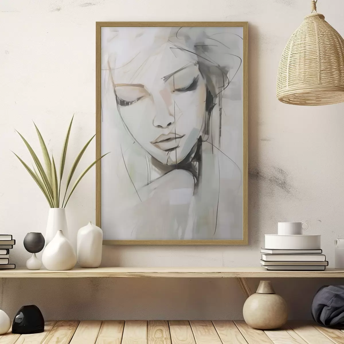 Poster Portret, imitație după un tablou f50979