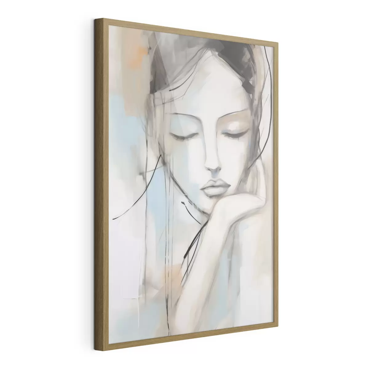 Poster Portret abstract, imitație a unui tablou f50980