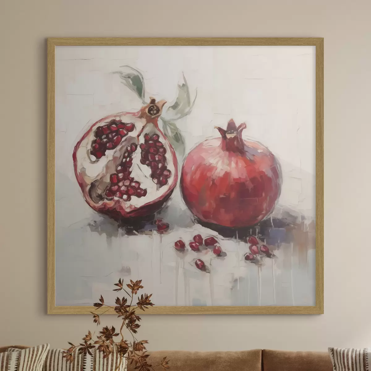Poster Rodii coapte, pictură în stil imitație f50981