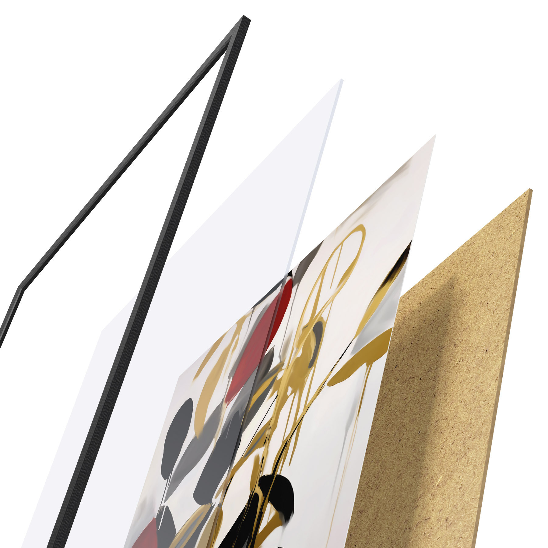 Poster Abstracția, imitația picturii f50983