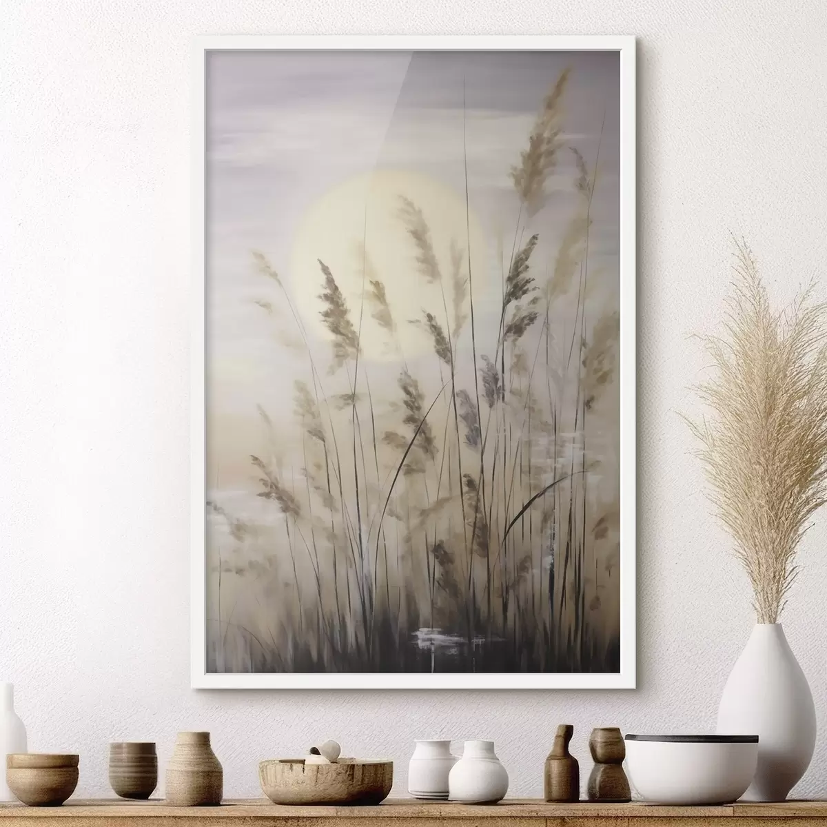 Poster Plante abstracte, pictură în stil imitație f50986