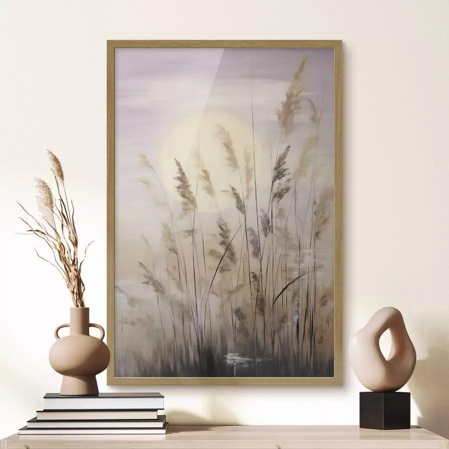 fototapet Plante abstracte, pictură în stil imitație f50986