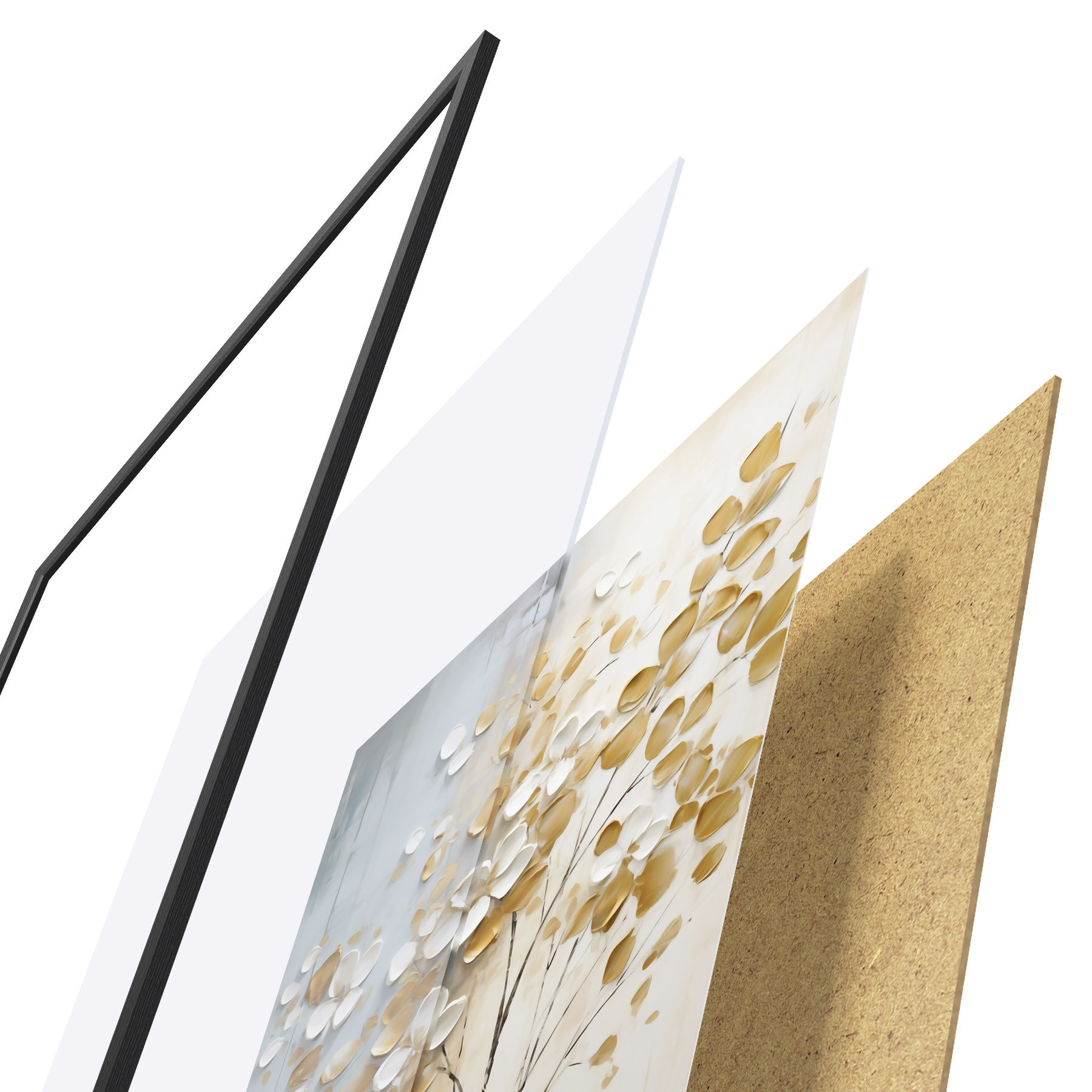Poster Arbore abstract, pictură în stil imitație f50991