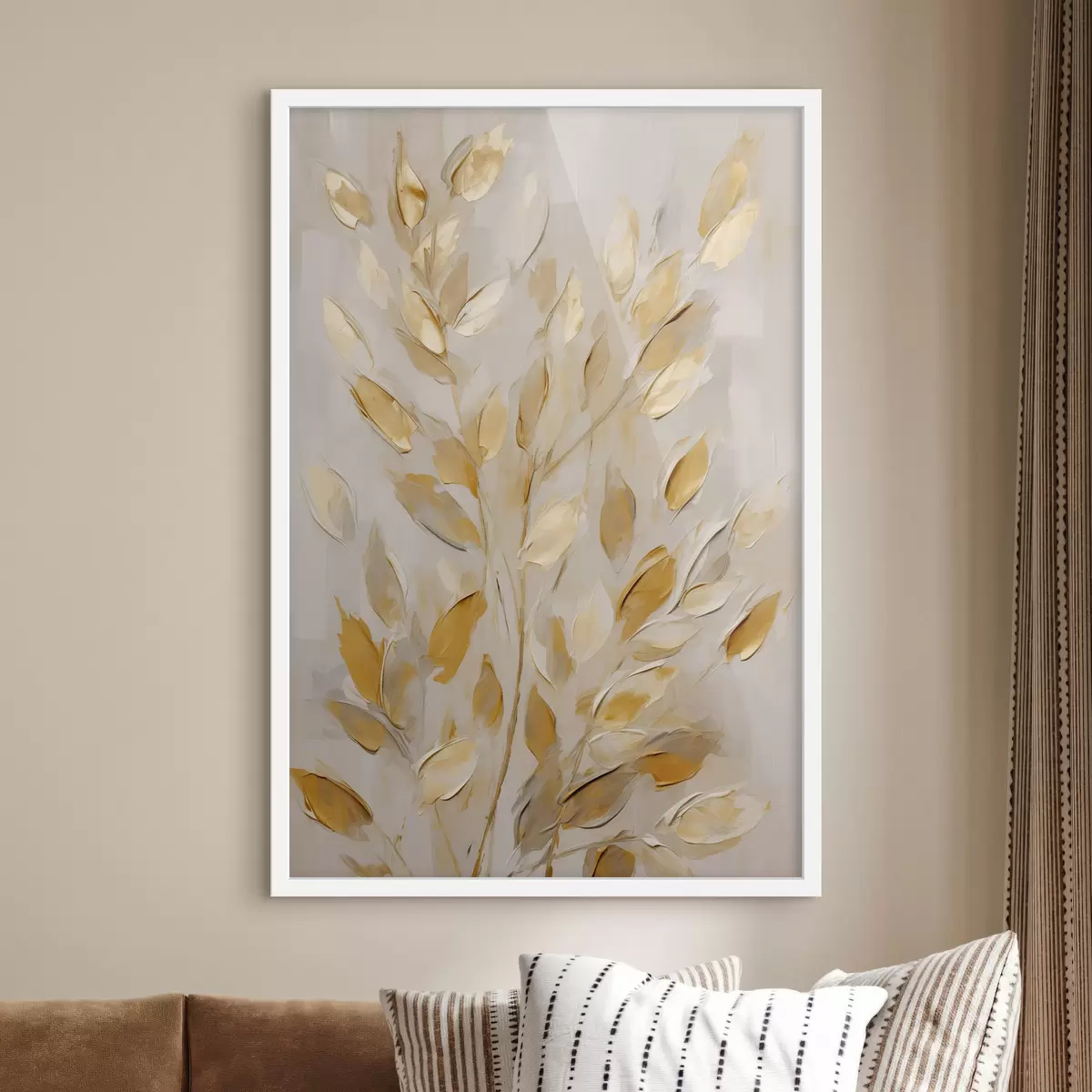 Poster Frunziș abstract, pictură în stil imitație f50994