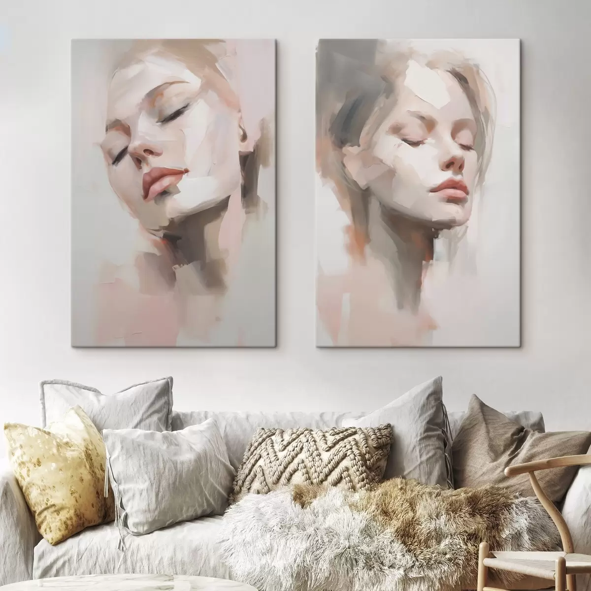 Tablouri Portret abstract al unei tinere m31058