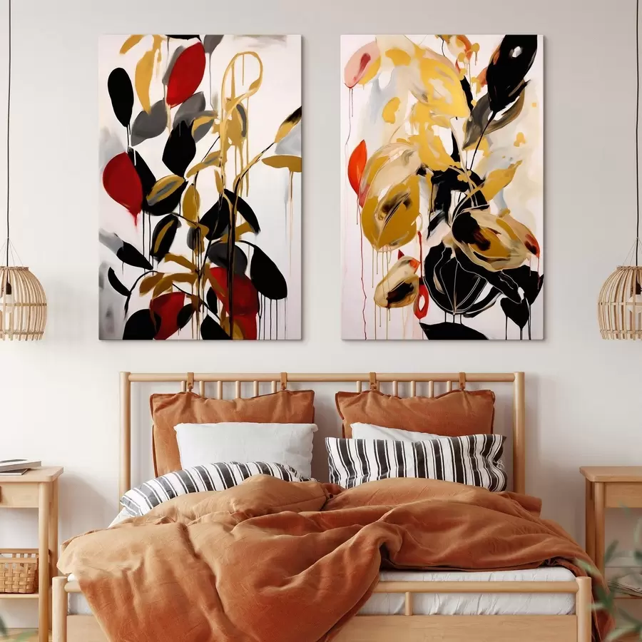 Tablouri Abstracție haotică, imitație a picturii m31061