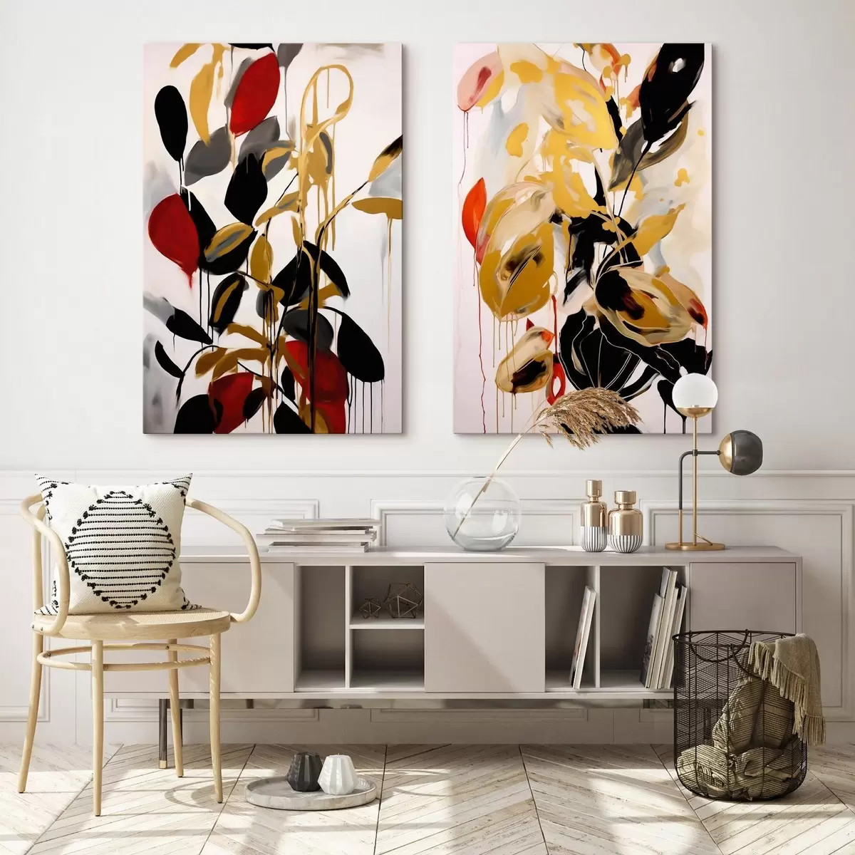 Tablouri Abstracție haotică, imitație a picturii m31061