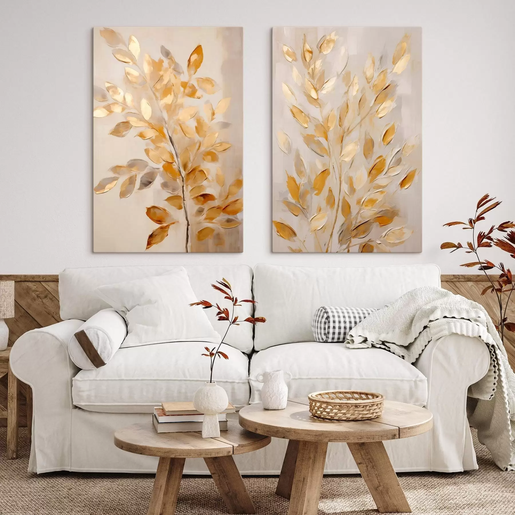 Tablouri Frunziș abstract, pictură în stil imitație m31066