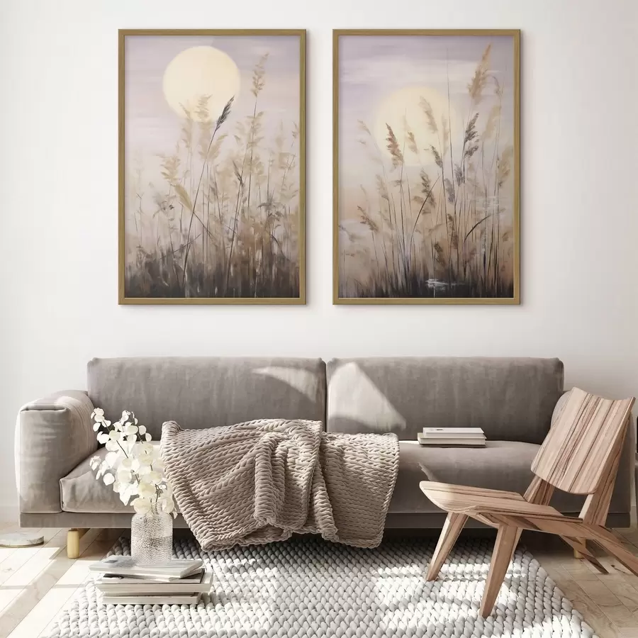 fototapet Plante abstracte, pictură în stil imitație d31062