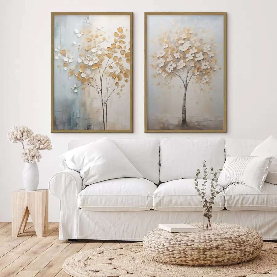 fototapet Arbore abstract, pictură în stil imitație d31065