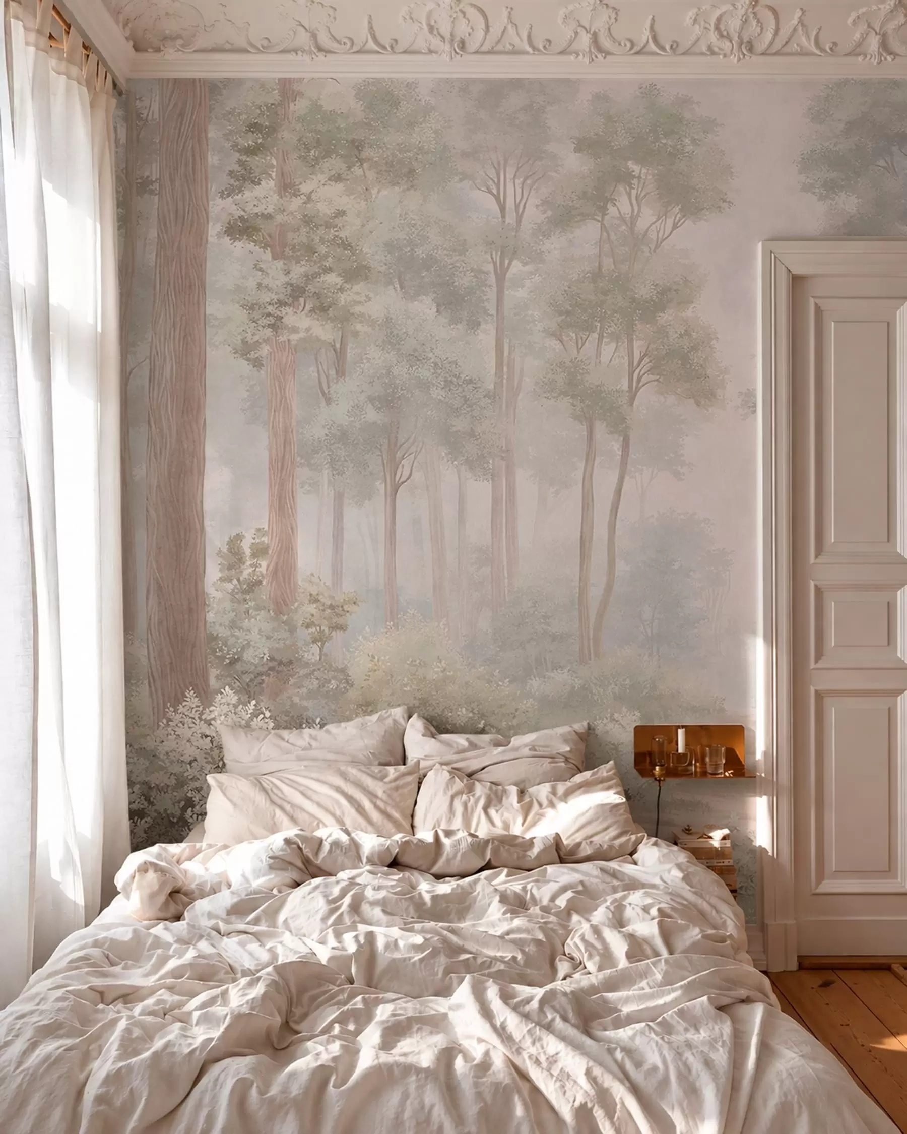 fototapet Potecă prin pădure în pastel w05889
