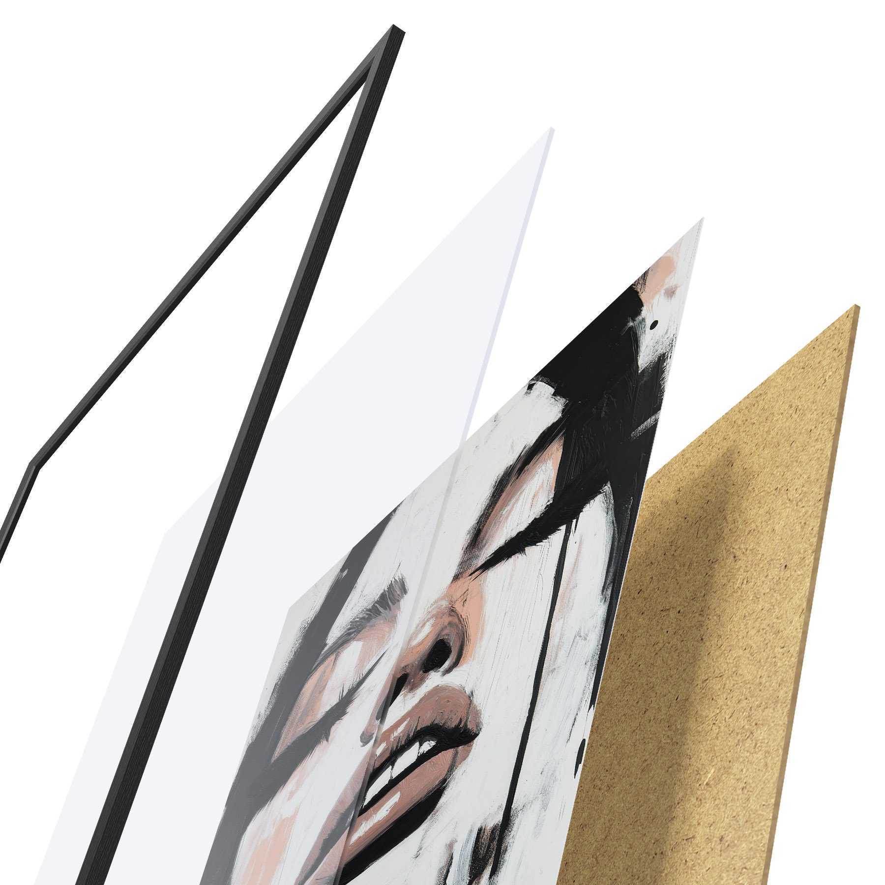 Poster Portret abstract f51000