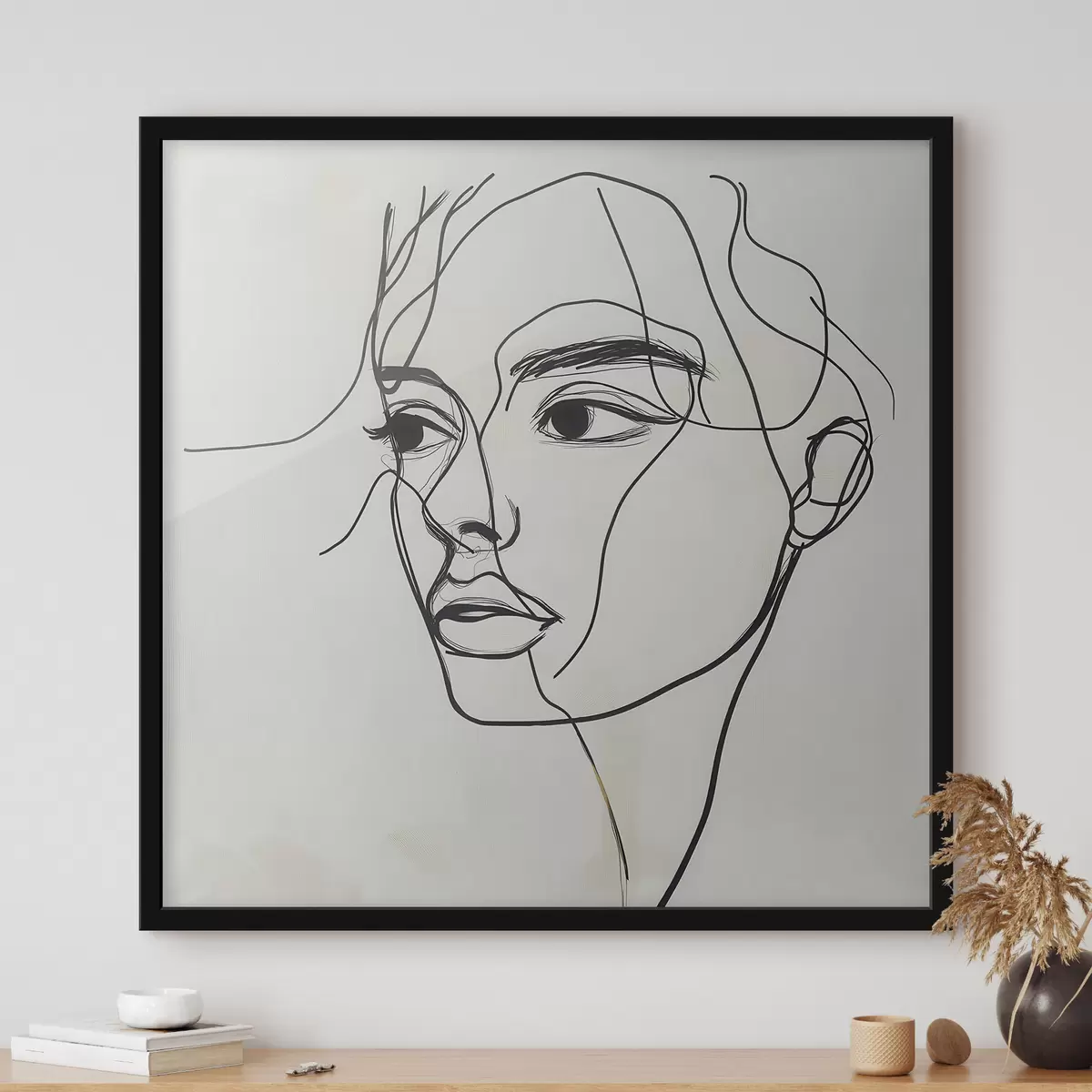 Poster Portret liniar al unui chip f51002