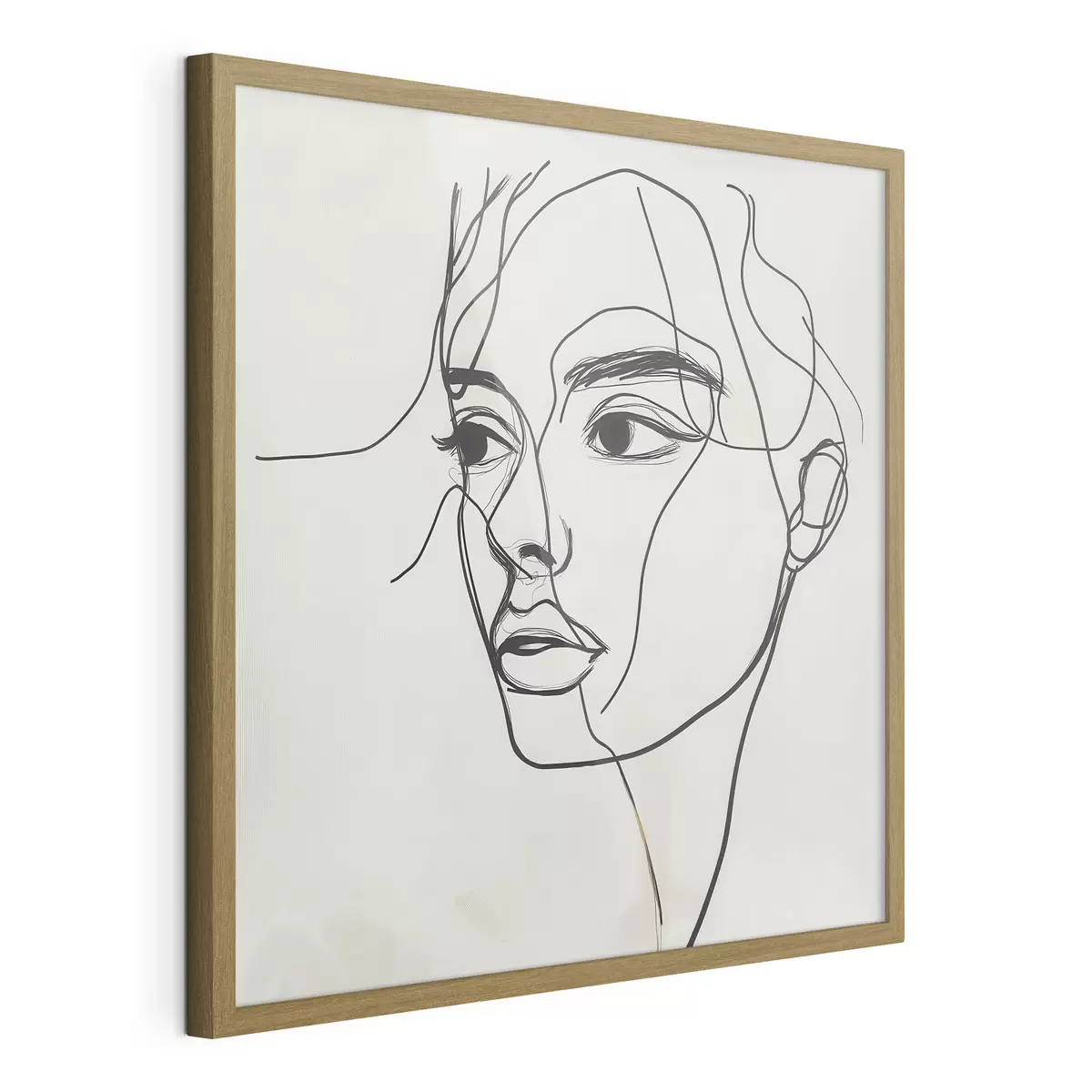 Poster Portret liniar al unui chip f51002