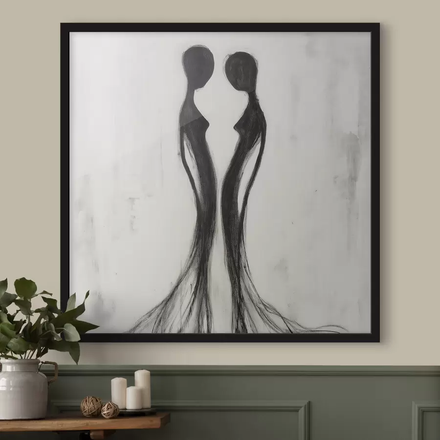 fototapet Siluete feminine abstracte f51004