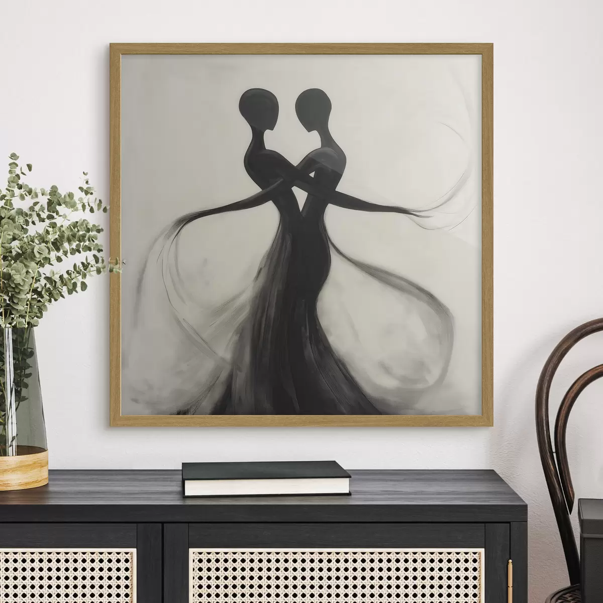 Poster Siluete abstracte întrețesute f51005