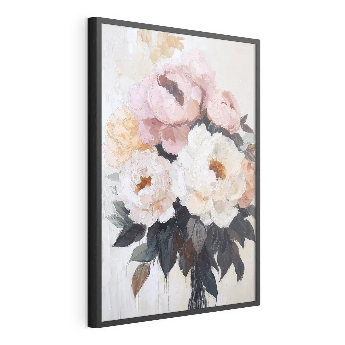 Poster Buchet de bujori roz și albi f51008