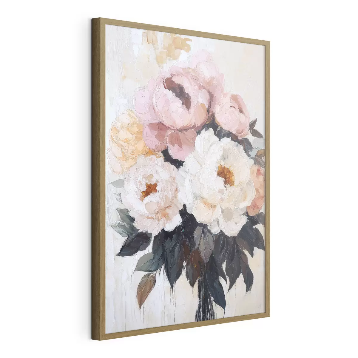 Poster Buchet de bujori roz și albi f51008