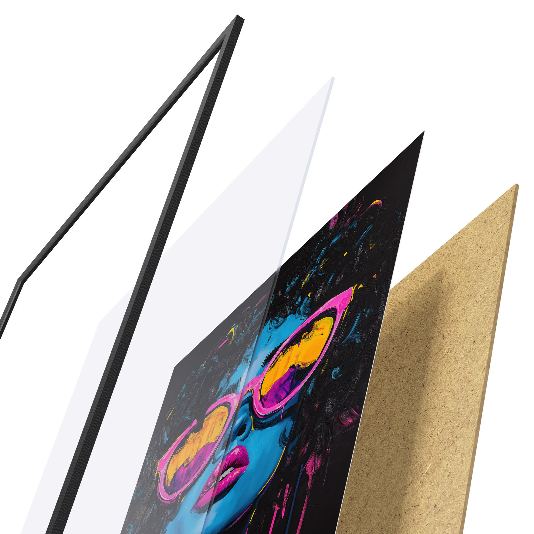 Poster Portret abstract f51009