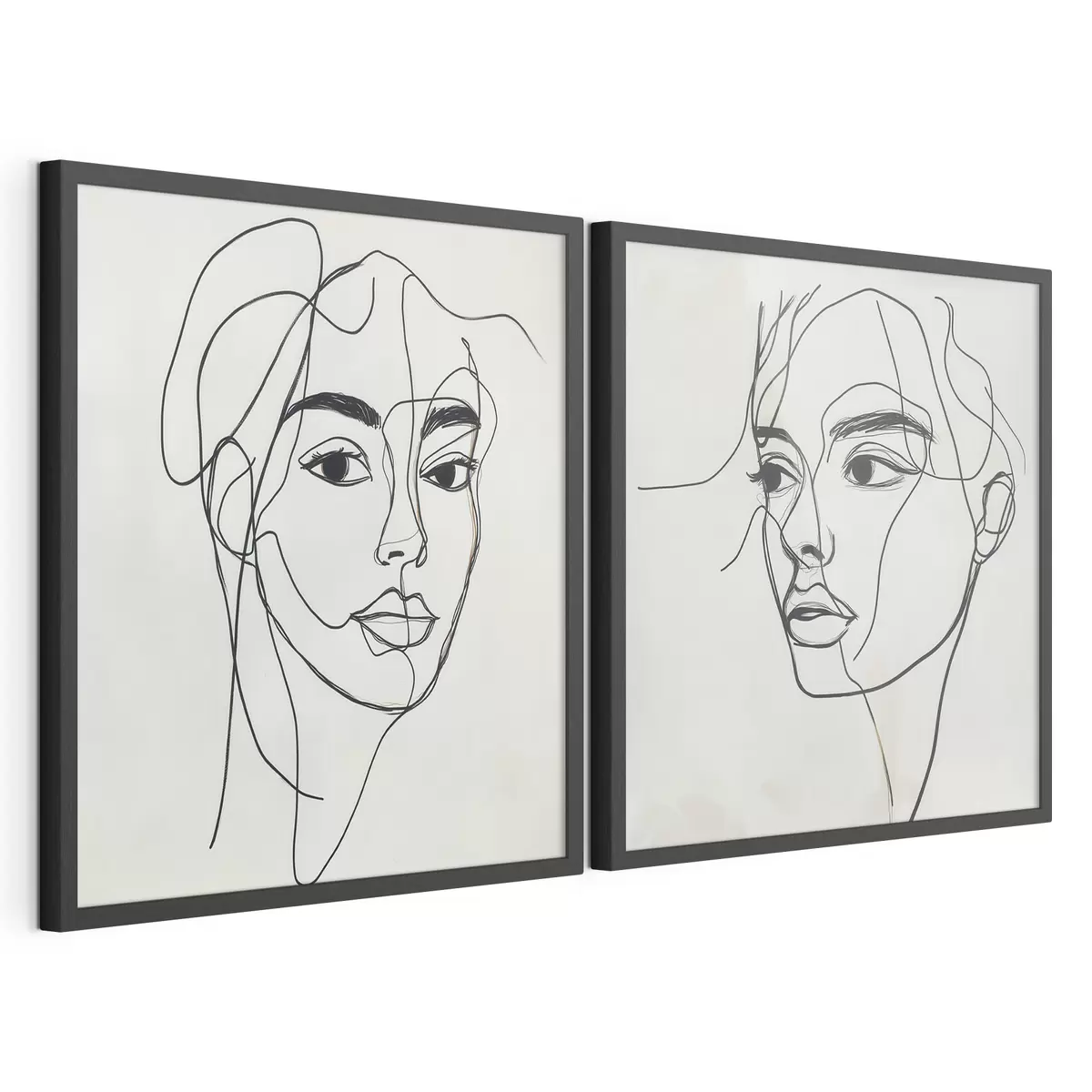 Poster Fețe abstracte liniare d31069