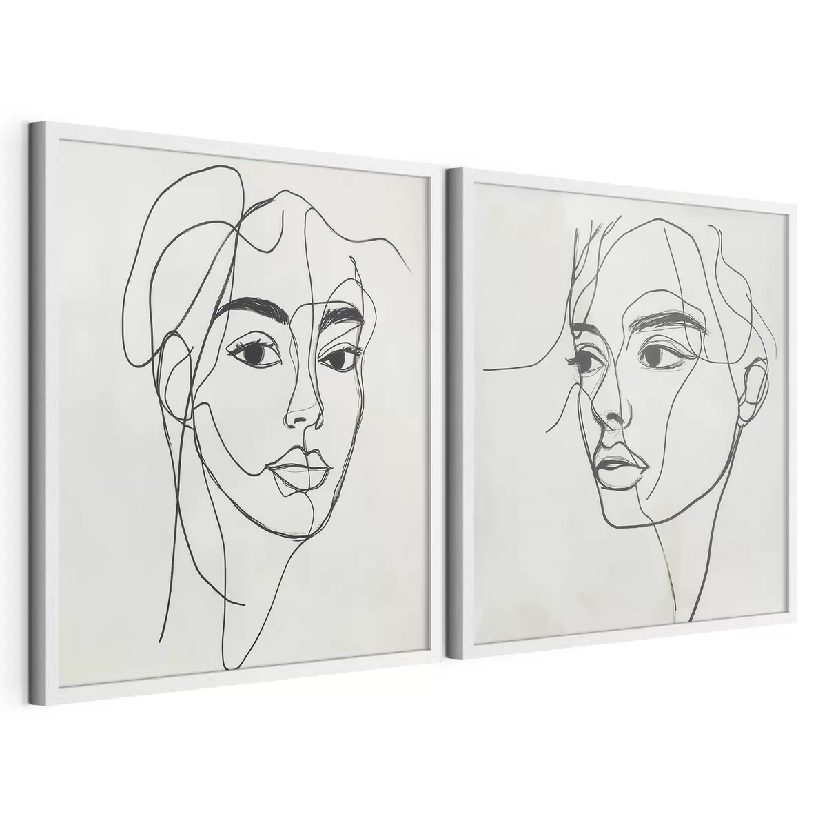 Poster Fețe abstracte liniare d31069