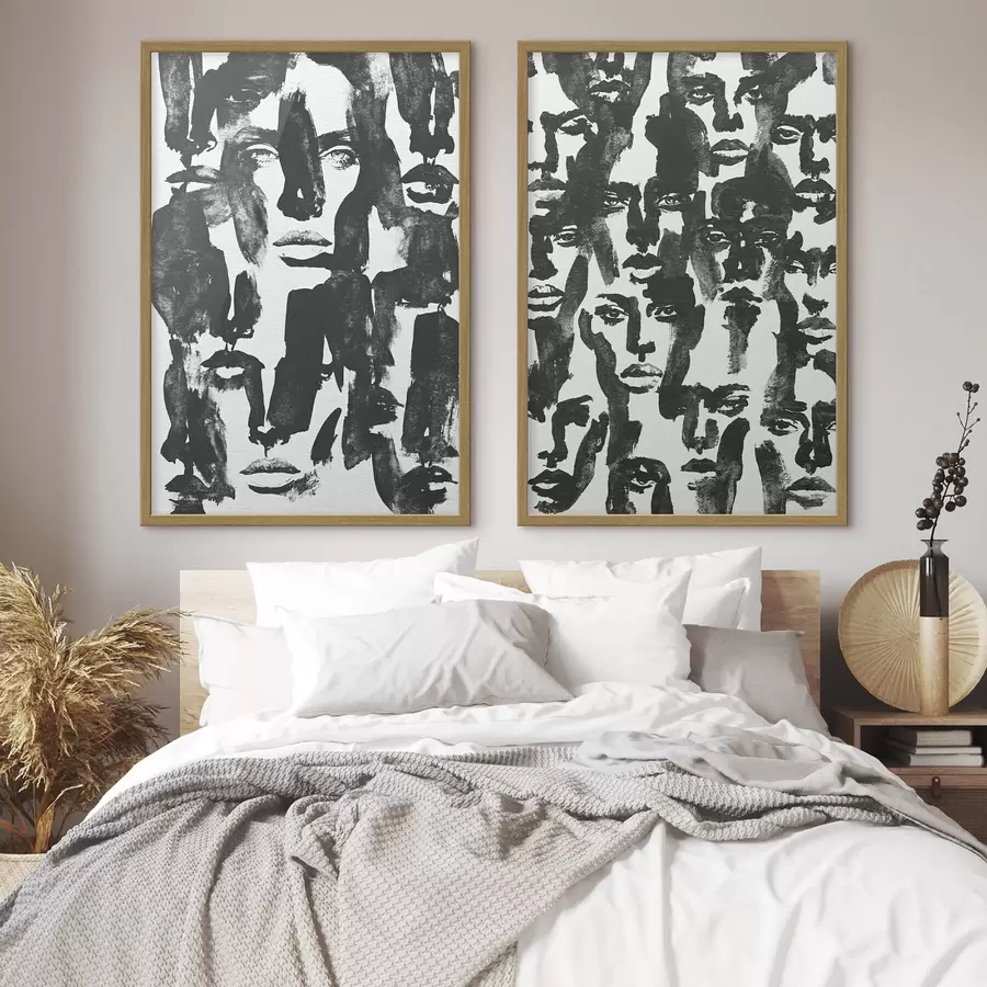 fototapet Fețe abstracte d31035