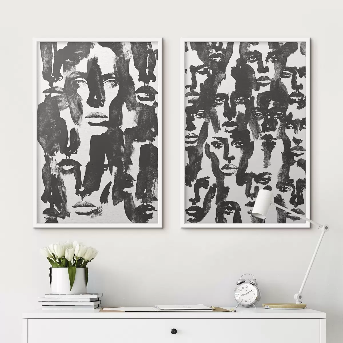 Poster Fețe abstracte d31035