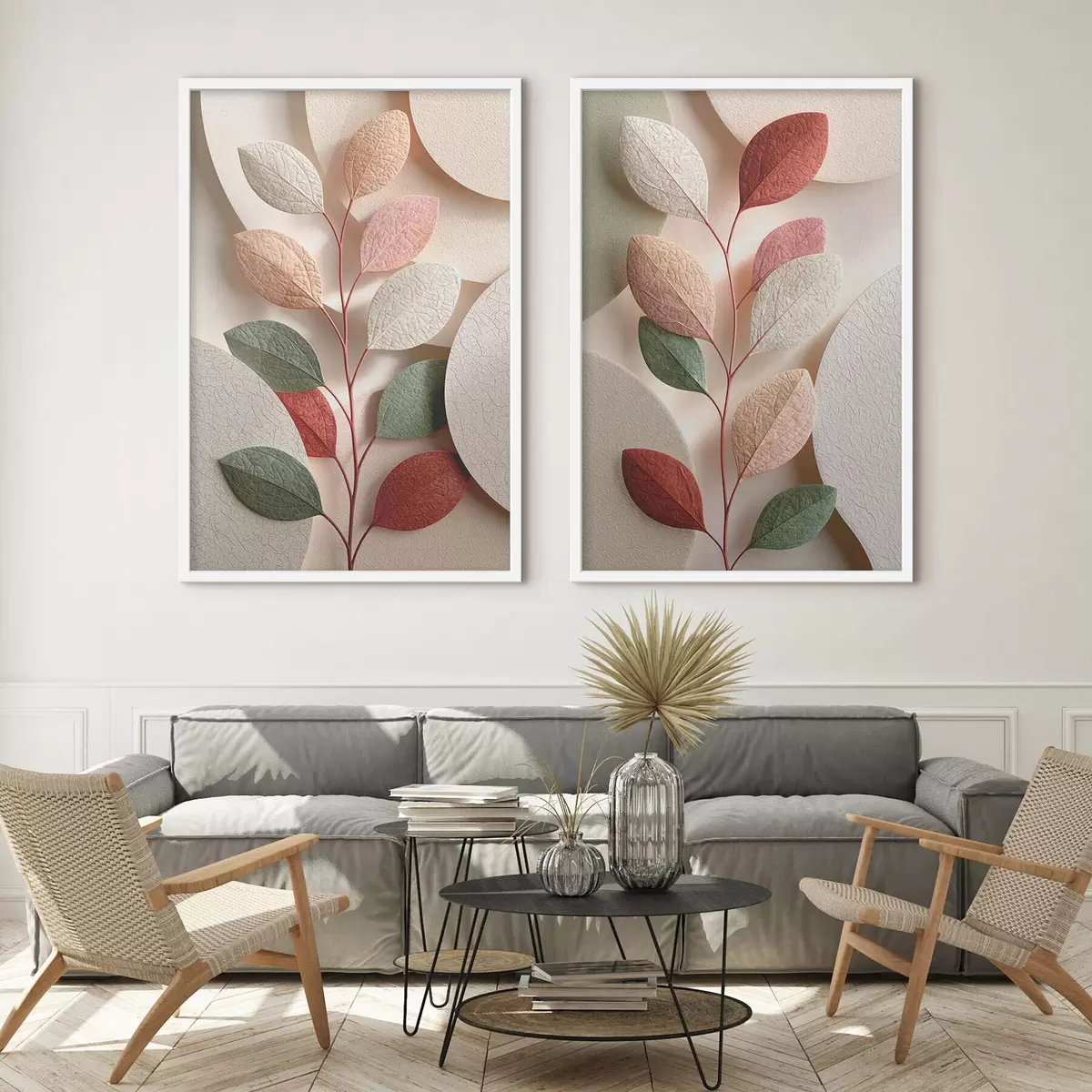 Poster Ramură cu forme geometrice d31036