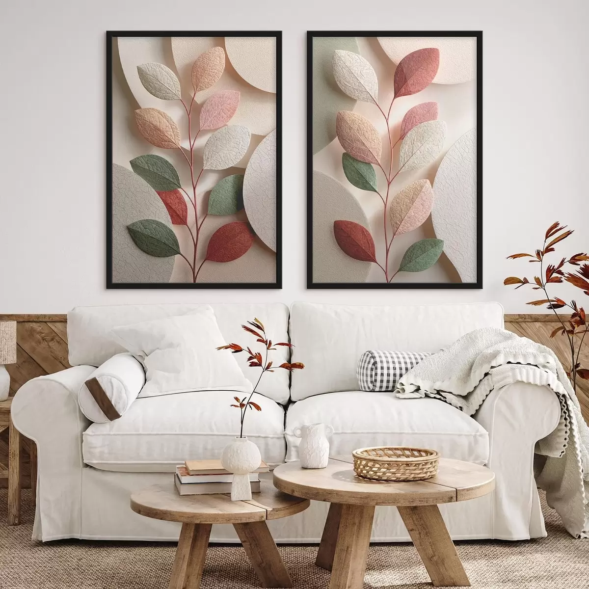 Poster Ramură cu forme geometrice d31036