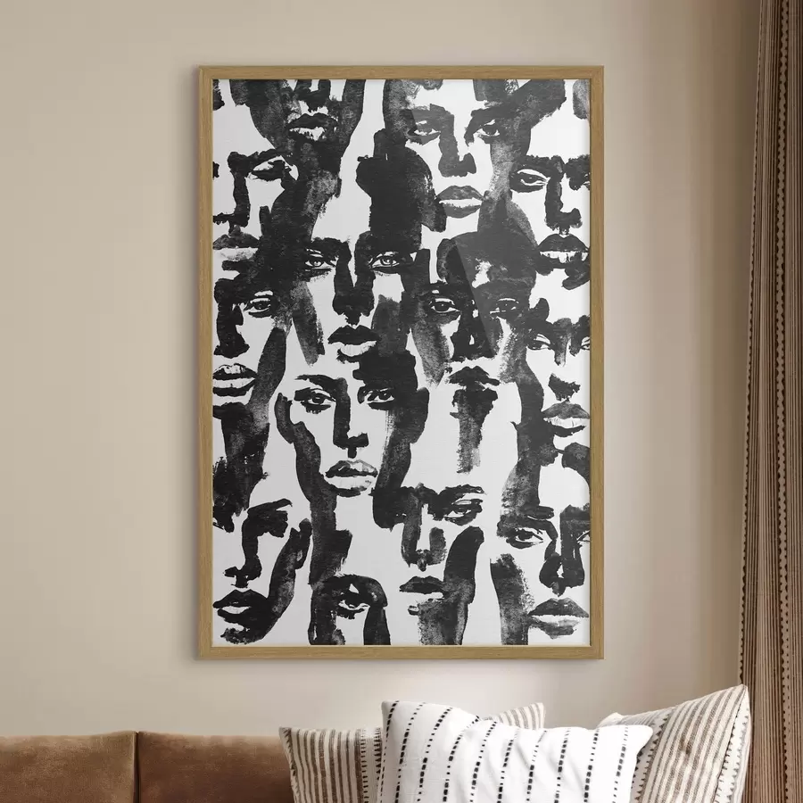 fototapet Fețe abstracte f50862