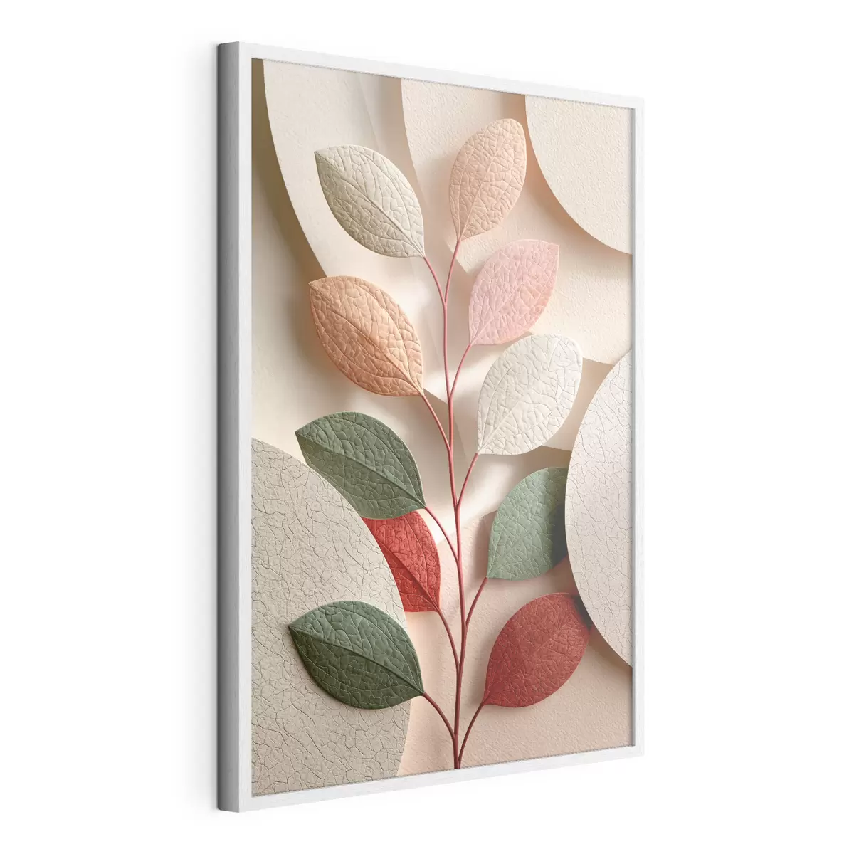 Poster Ramură botanică cu forme geometrice f50863