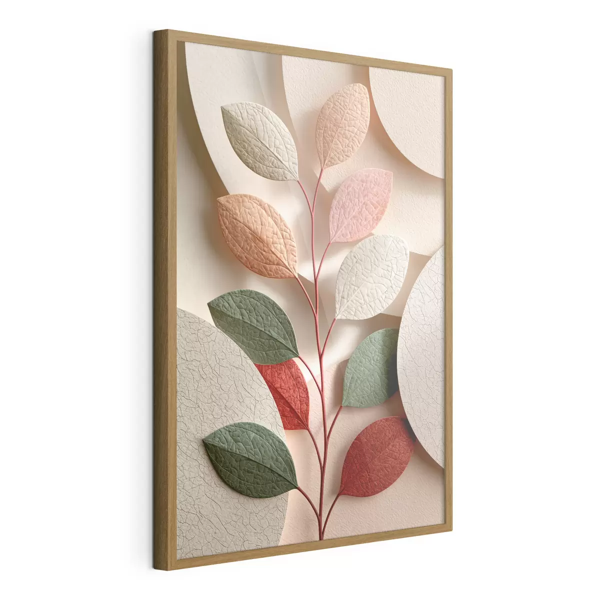 Poster Ramură botanică cu forme geometrice f50863
