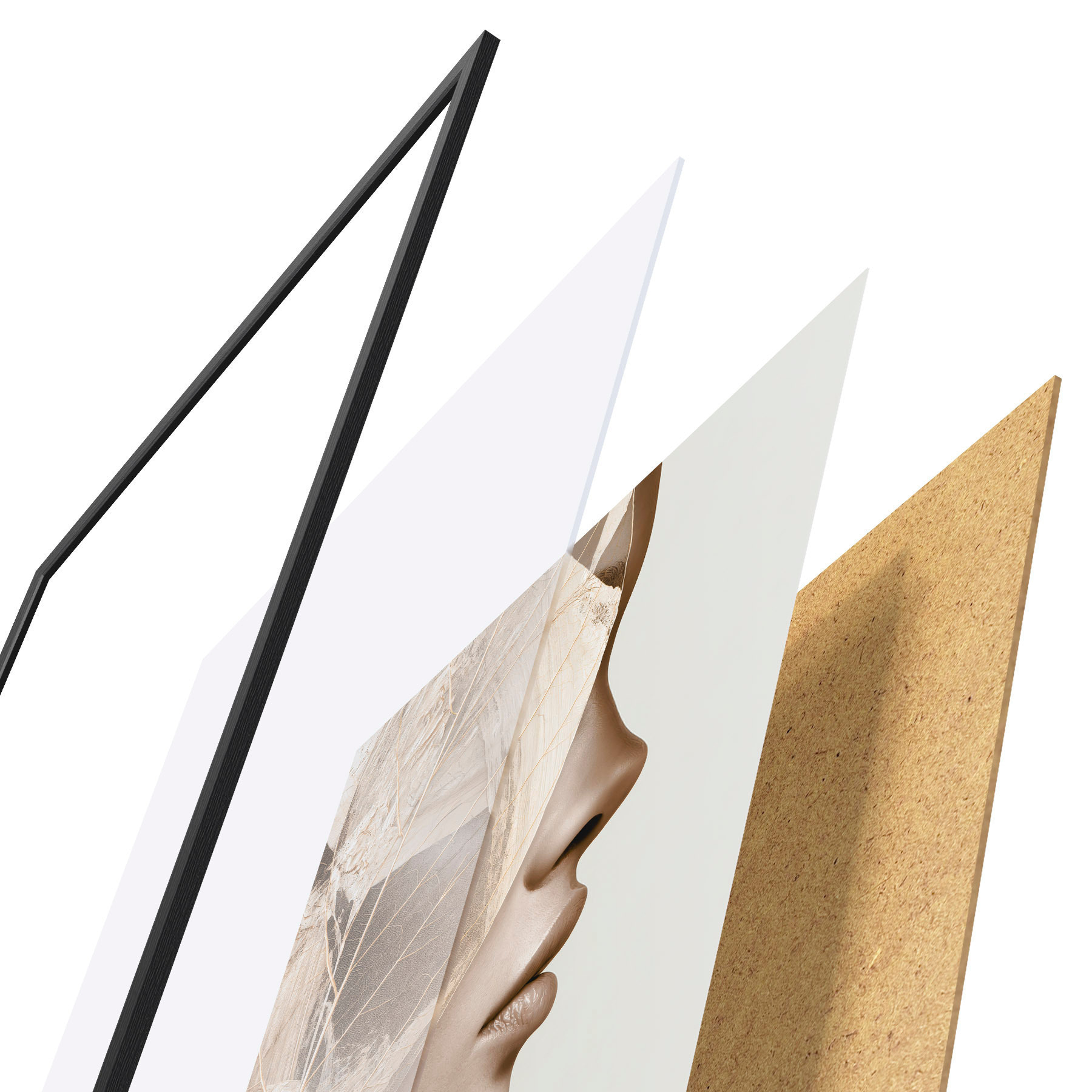 Poster Portret abstract al unei femei f50865