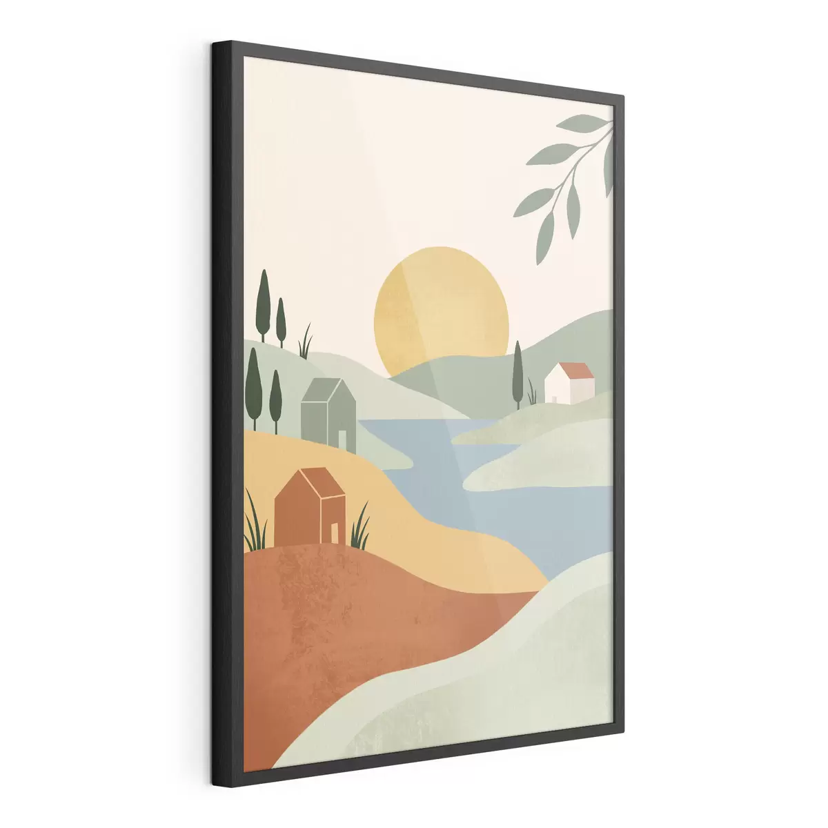 Poster Peisaj liniștit, cu culori delicate f50729