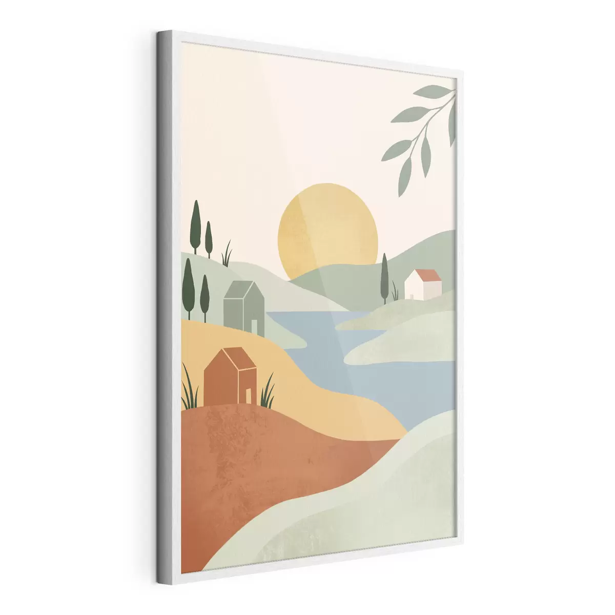 Poster Peisaj liniștit, cu culori delicate f50729