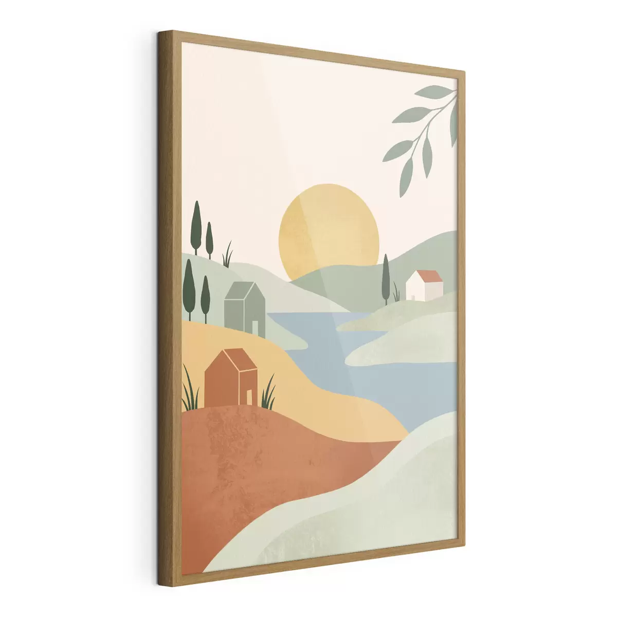 Poster Peisaj liniștit, cu culori delicate f50729