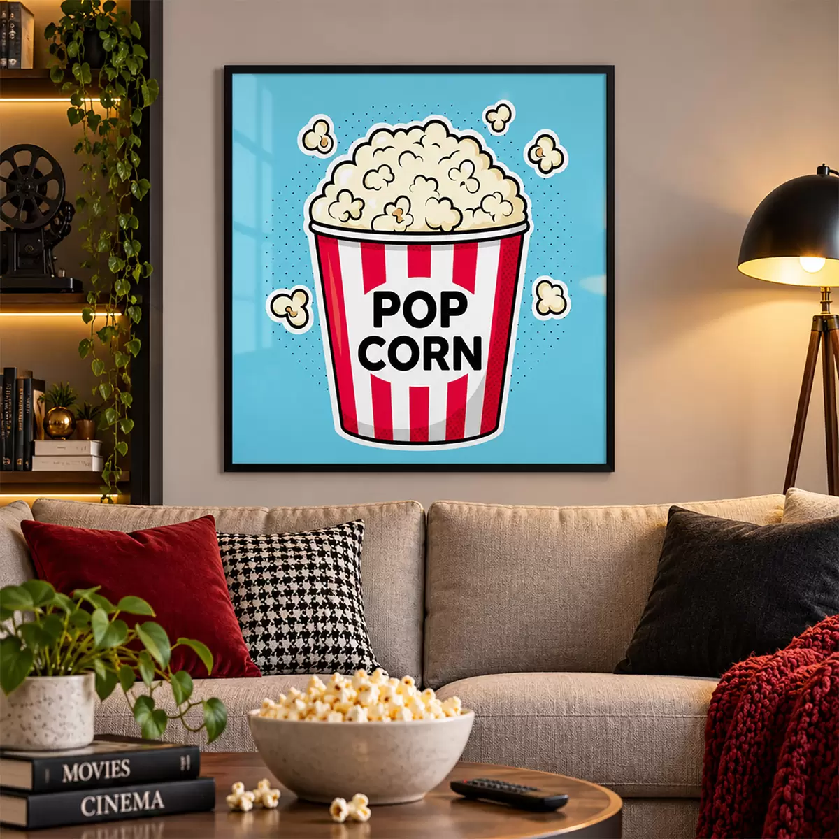 Poster Ora gustării cu popcorn delicios f50791