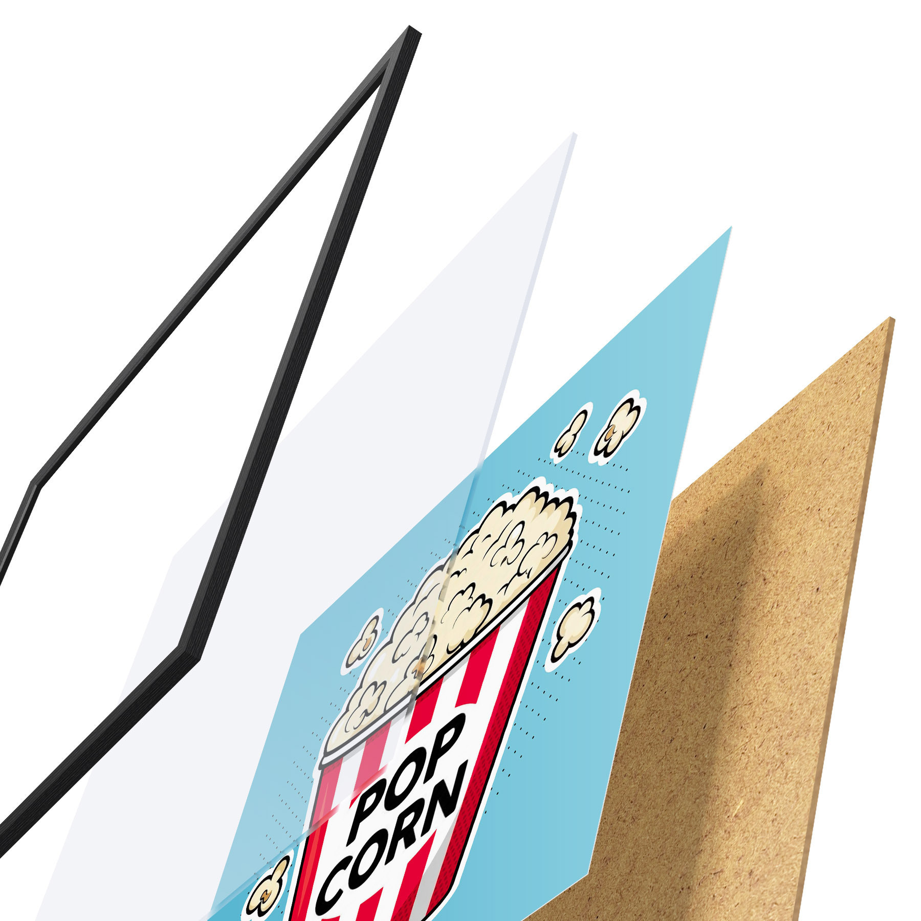 Poster Ora gustării cu popcorn delicios f50791