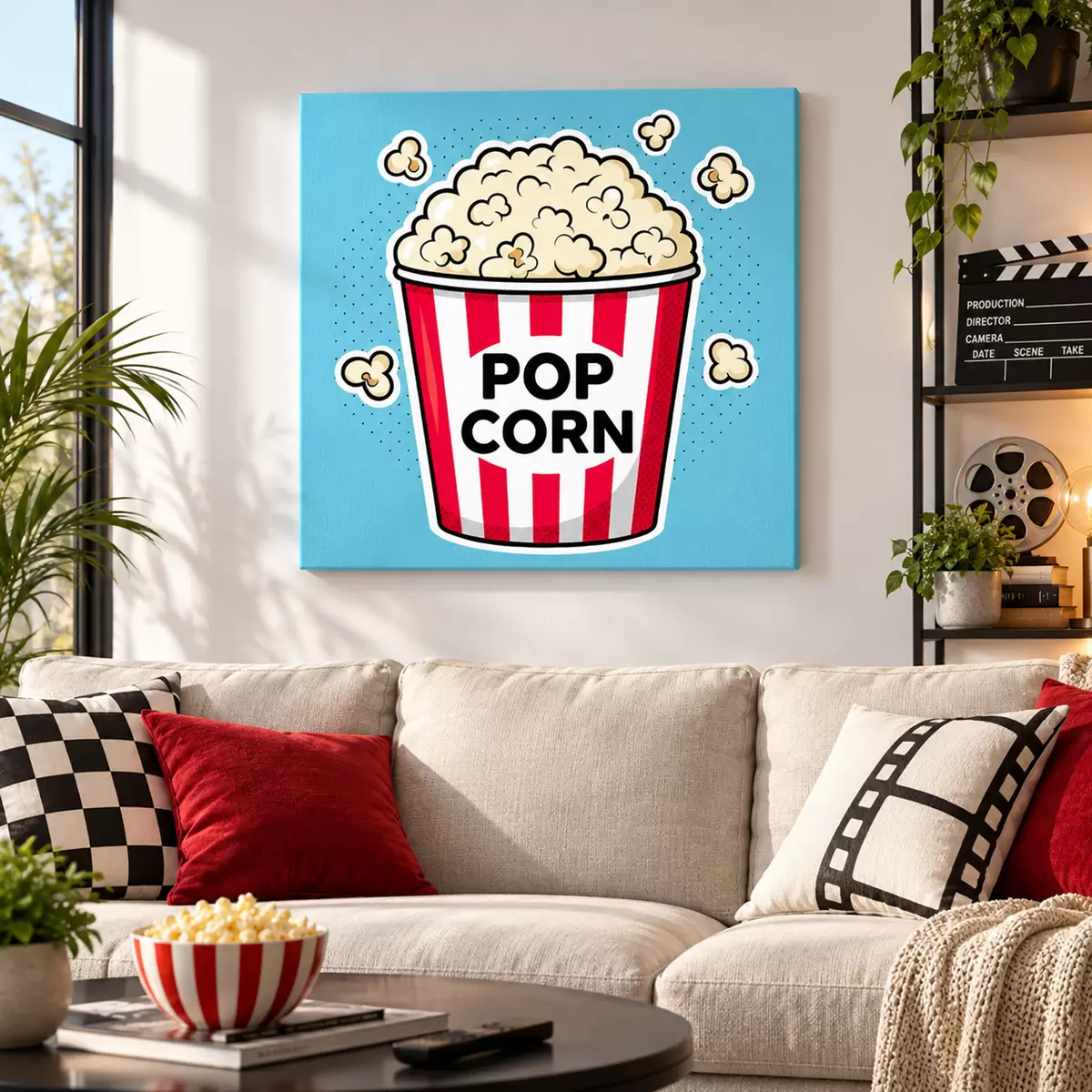 Tablouri Ora gustării cu popcorn delicios s50791