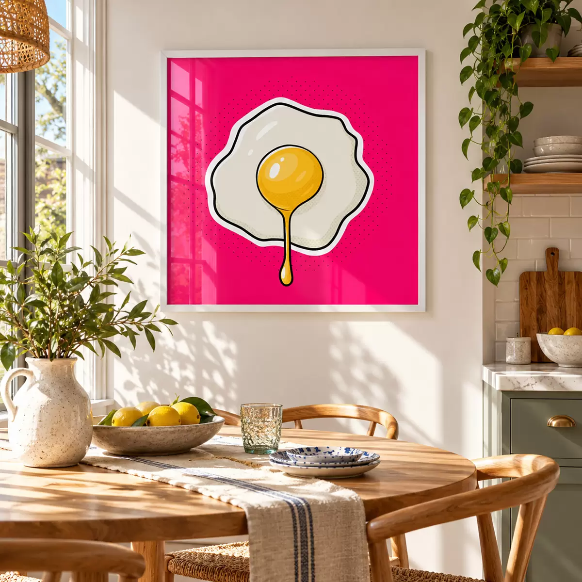 Poster O delicioasă mică dejun cu ouă ochiuri f50788