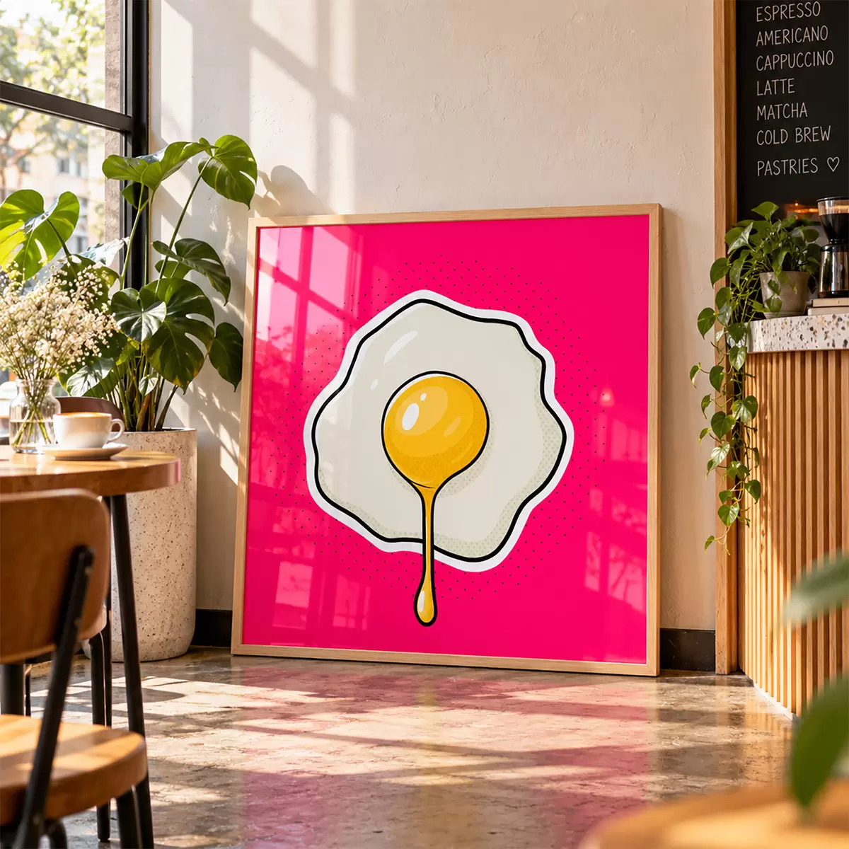 Poster O delicioasă mică dejun cu ouă ochiuri f50788