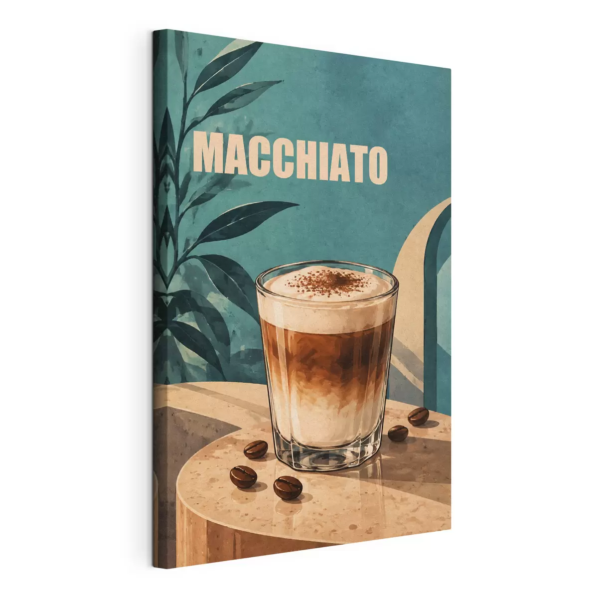 Tablouri Un macchiato delicios într-o zi însorită s50875