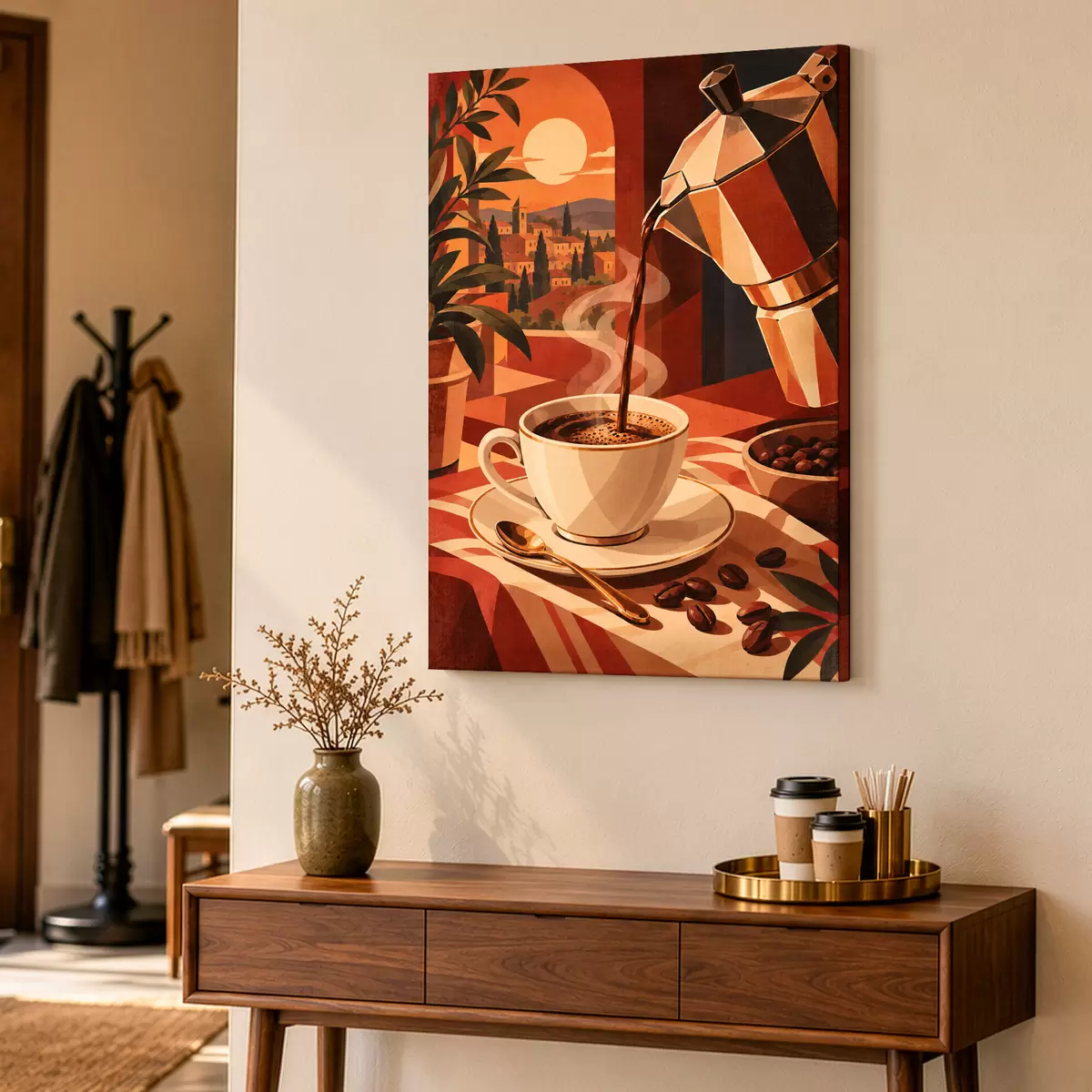 Tablouri Cafea caldă într-un cadru confortabil s50877