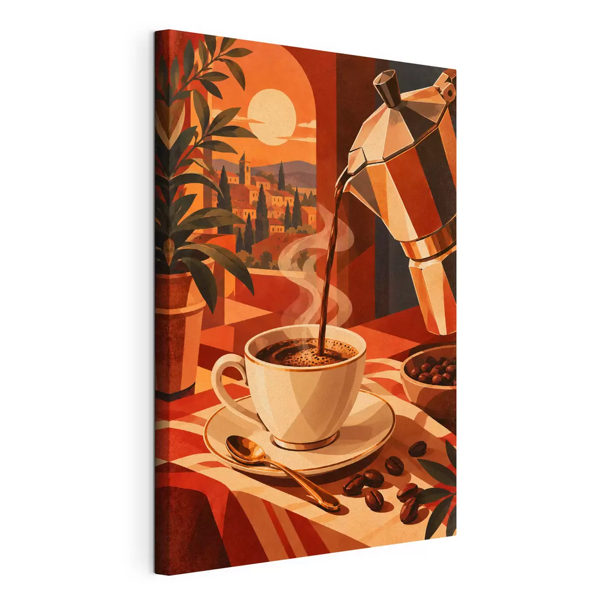 Tablouri Cafea caldă într-un cadru confortabil s50877