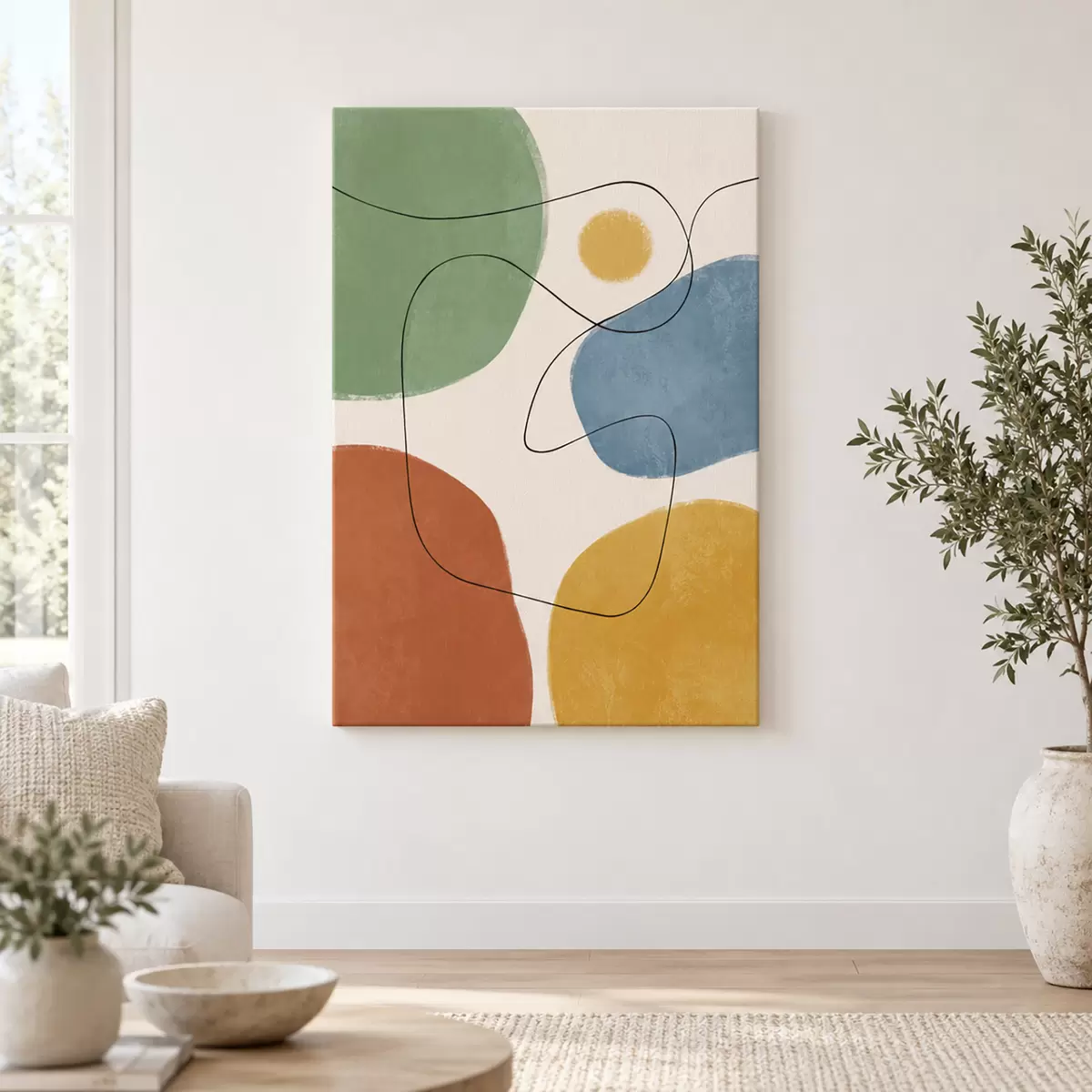 Tablouri Forme abstracte în culori liniștitoare s50736