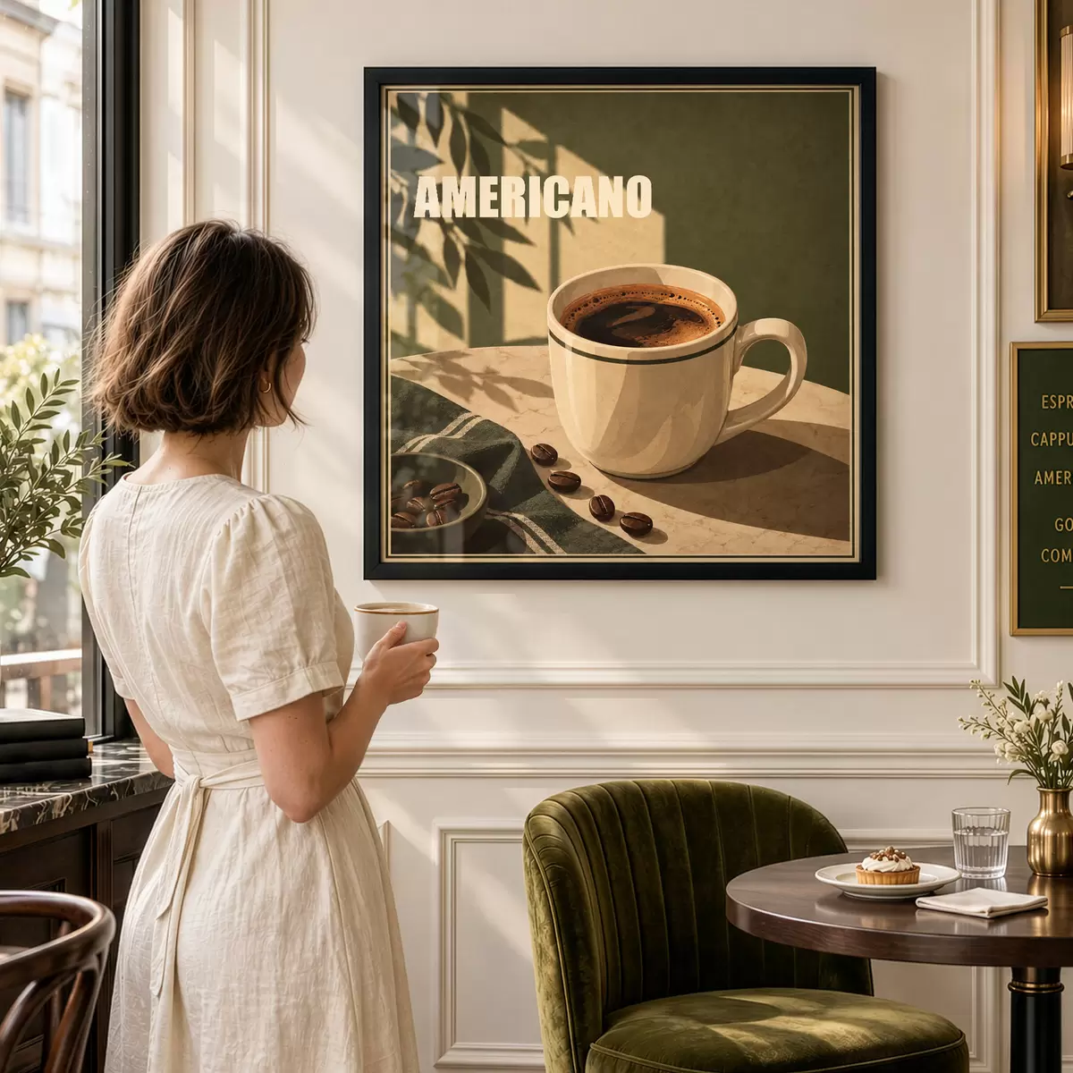 Poster Bucură-te de acest moment cu Americano f50872