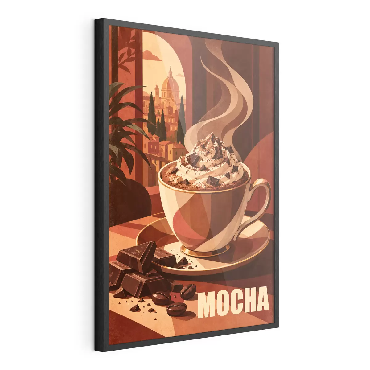 Poster Mocha caldă cu glazură cremoasă f50876